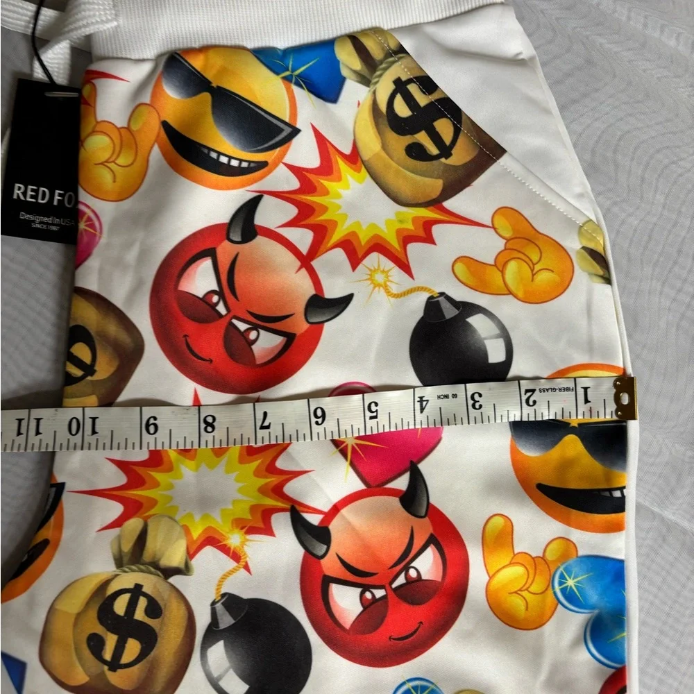 Colorful Emoji Print Women's Pants